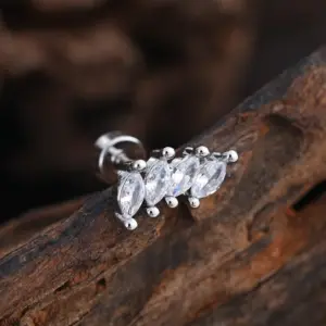 3364 Silver / Ear Studs