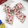 Wholesale Fabric knotted gift pine snowflake striped plaid solid color knotted wide-brimmed hair clip