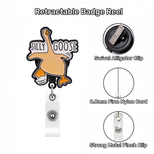 Wholesale New Creative Animal Acrylic Dog Easy Pull Buckle Rotating ID Buckle Doctor Nurse Telescopic Easy Pull Badge Clip