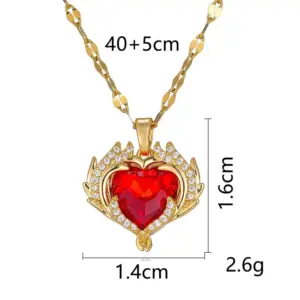 Heart-shaped & / red