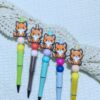 Wholesale Cross-Border Hot-Selling New Products: Little Fox Silicone Cartoon Beads Beads Factory Wholesale Ready Stock