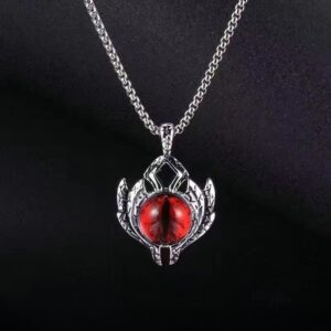 Red Devil eye-dragon bone chain