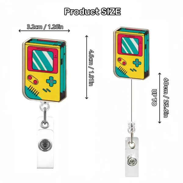 Wholesale Retro-style acrylic name tag with telescopic buckle