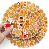 Wholesale 50pcs/pack Gingerbread Man Personality Cartoon Holiday Sticker