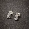 Wholesale PVD Coated 18K Gold Real Gold Plated Cello 304 Stainless Steel Simple Style Waterproof Non Tarnish Ear Studs
