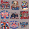 Wholesale Independence Day Hot Stamping StickerUV DTF Ready to Press Transfers Wraps
