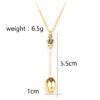 Wholesale Cross Border Jewelry Crown Mini Tea Spoon Classical Royal Alice Snuff Necklace Wholesale Women Spoon Necklace
