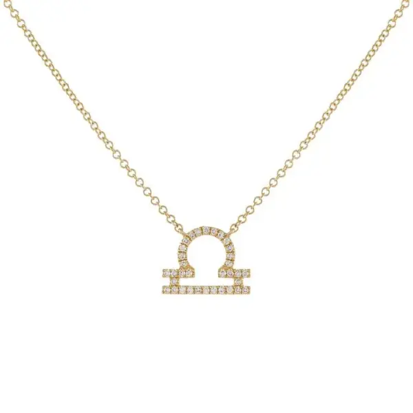 Copper Cable Chain Plating Inlay Constellation Zircon Pendant Necklace