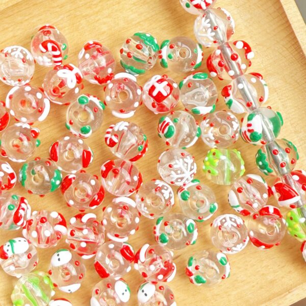 Wholesale Christmas transparent loose beads