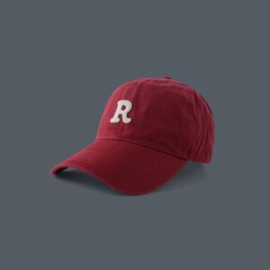 R logo baseball cap--red