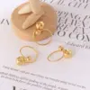 Wholesale Jewelry Simple Style Round Solid Color Titanium Steel 18K Gold Plated Open Rings