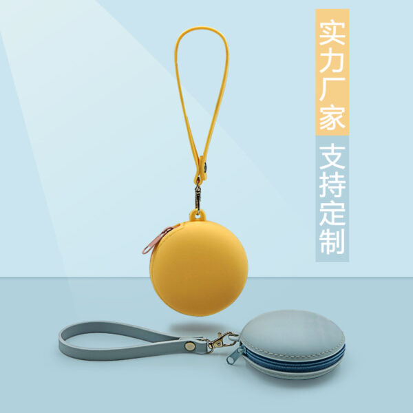 oly-60a2ab77f88ed5a4d711a606c115941c Wholesale Round Silicone Coin Purse, Simple Headphone Bag, Cartoon Kidsren's Small Wallet, Silicone Bag, Satchel Cosmetics Bag, Customized