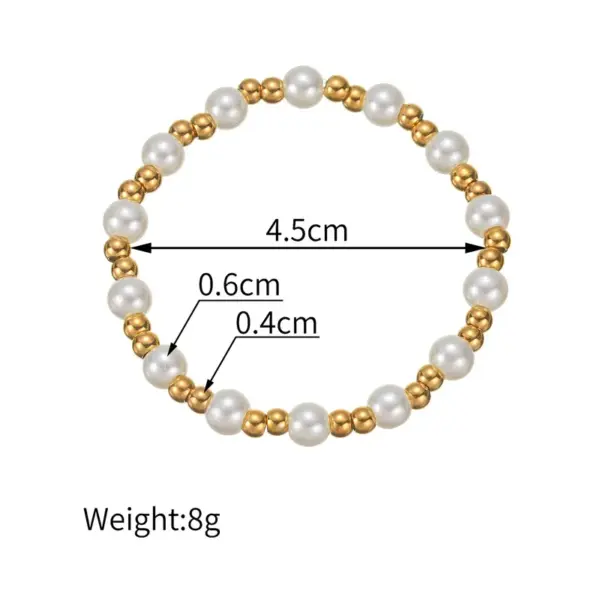 PVD Coated Real Gold Plated 18K Gold Geometric 304 Stainless Steel Elegant Cute Streetwear Waterproof Non Tarnish 304 Stainless Steel Bracelets
