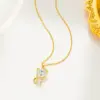 Wholesale PVD Coated Real Gold Plated Cat Stainless Steel Cute Waterproof Non Tarnish Pendant Necklace