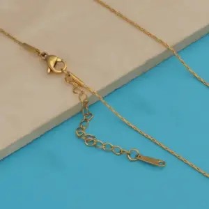 1.1mm Gold Dangle round Chain / 55 5cm Extension Chain