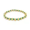 Wholesale Copper Ig Style Color Block Beaded Knitting Bracelets