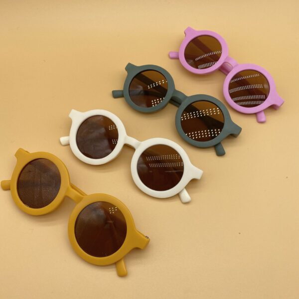 Wholesale Chilen's Sunglasses Chilen's Sunglasses UV Retro Fashion Cartoon Baby Sunshade Photo Catwalk Glasses