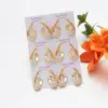 Wholesale 1 Pair Elegant Lady XUPING Geometric Plating Copper Zirconia 18K Gold Plated Ear Studs