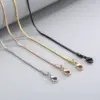 PVD Coated 18K Gold Plated Titanium Steel Fashion Waterproof Non Tarnish Titanium Steel Necklace
