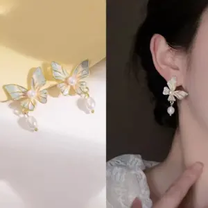 [Green Pink Butterfly] Auricular Needle