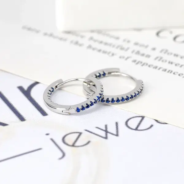 Wholesale Fashion Geometric Copper Artificial Gemstones Earrings