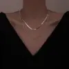 Wholesale Simple Style Geometric Solid Color Titanium Steel Necklace 1 Piece