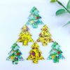 Wholesale Christmas fresh Christmas tree earrings pendants