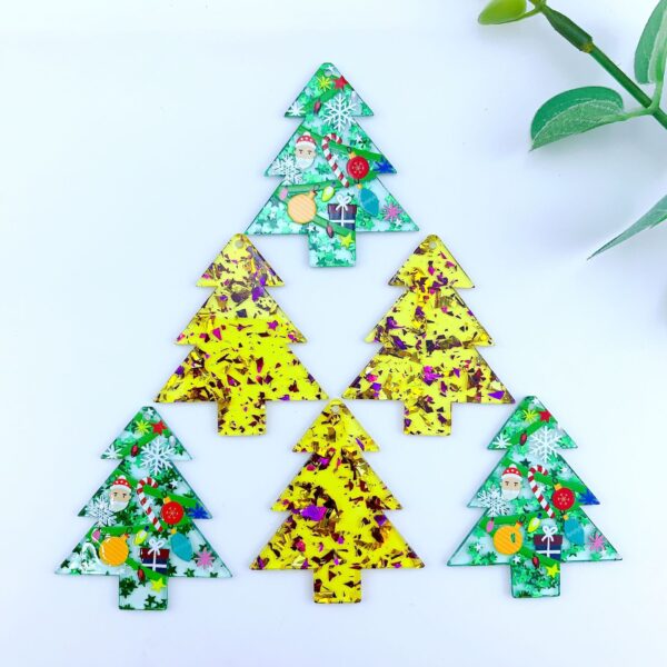 Wholesale Christmas fresh Christmas tree earrings pendants