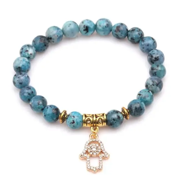 Wholesale Fashion Printing Natural Stone No Inlaid Bracelets In Bulk