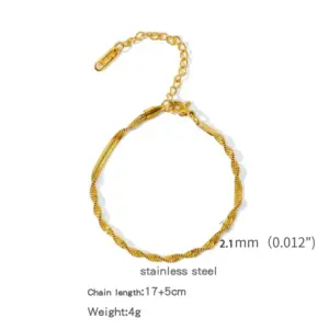Zhslg05 (Twist Push Chain Bracelet)