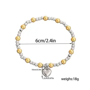 Gold and silver color / One Size / 1 piece