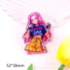 Wholesale 10pcs/pack Cute Cartoon Girl Accessories Acrylic Brooches & DIY Accessories