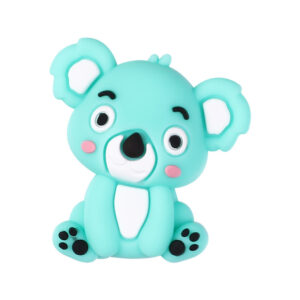 Seated 3d turquoise koala