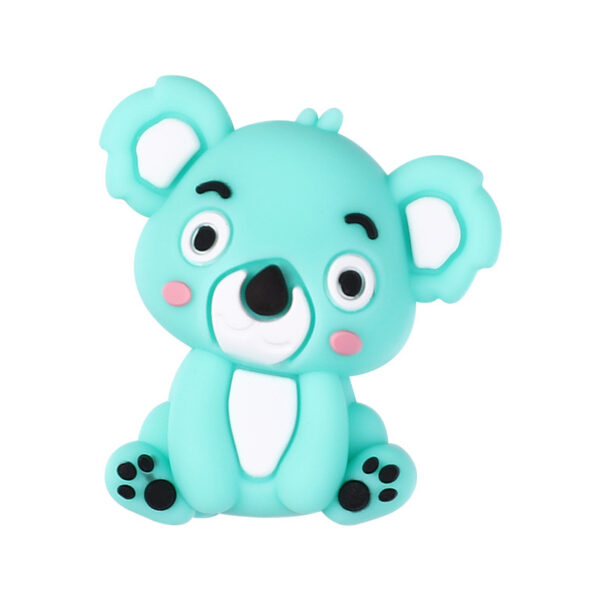 oly-60fb532e3e995ac86ceee5dc2d362e87 Wholesale Cross-Border New 3D Koala Silicone Beads Cartoon Animal DIY Bracelet Kidsren's Jewelry Beaded Accessories Silicone Beads