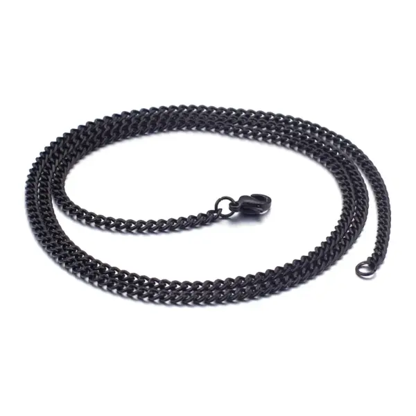 oly-60fe759016ee98df2876252b4858c8b8 Wholesale PVD Coated 18K Gold Plated Geometric Titanium Steel Fashion Waterproof Non Tarnish Titanium Steel Necklace