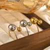 Wholesale Jewelry Simple Style Geometric 201 Stainless Steel Plating Stainless Steel Rings
