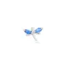 Wholesale 1 Piece Simple Style Classic Style Geometric Butterfly Inlay Copper Zircon Ear Studs