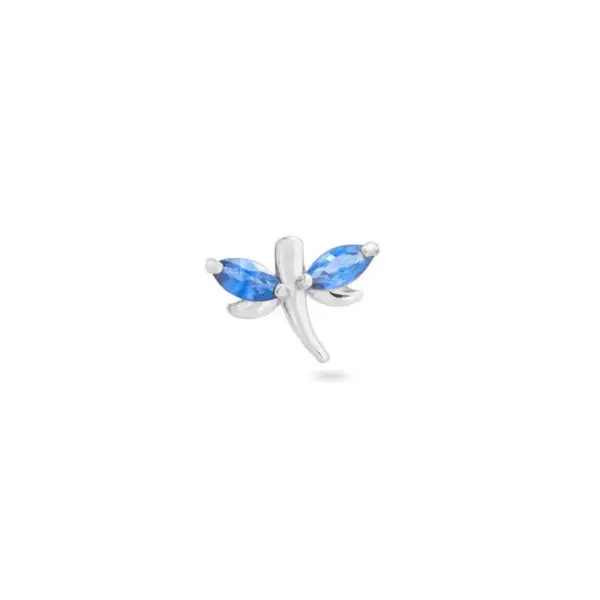 Wholesale 1 Piece Simple Style Classic Style Geometric Butterfly Inlay Copper Zircon Ear Studs