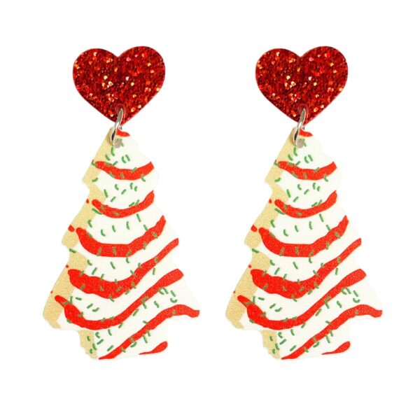 Wholesale Colorful Christmas Tree Earrings