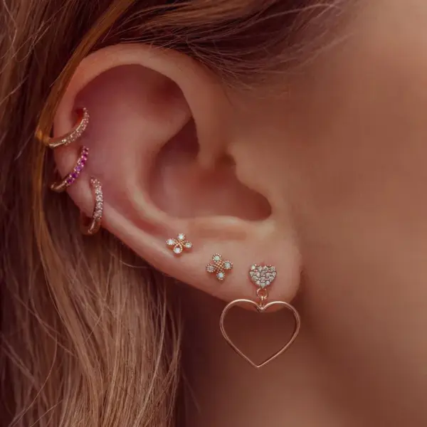 Geometric Copper Simple Style Earrings