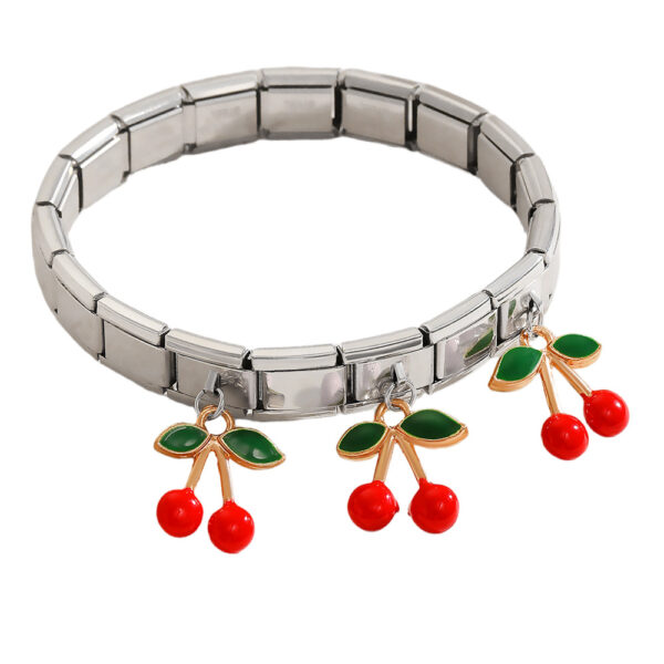 Wholesale Cherry Christmas Tree Ornament Bracelet