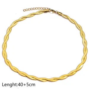 Double Woven Gold-Necklace
