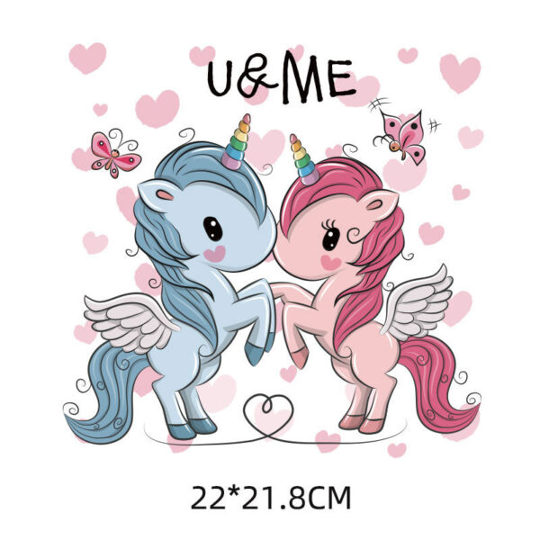 Wholesale Cartoon Unicorn Heat Transfer Print