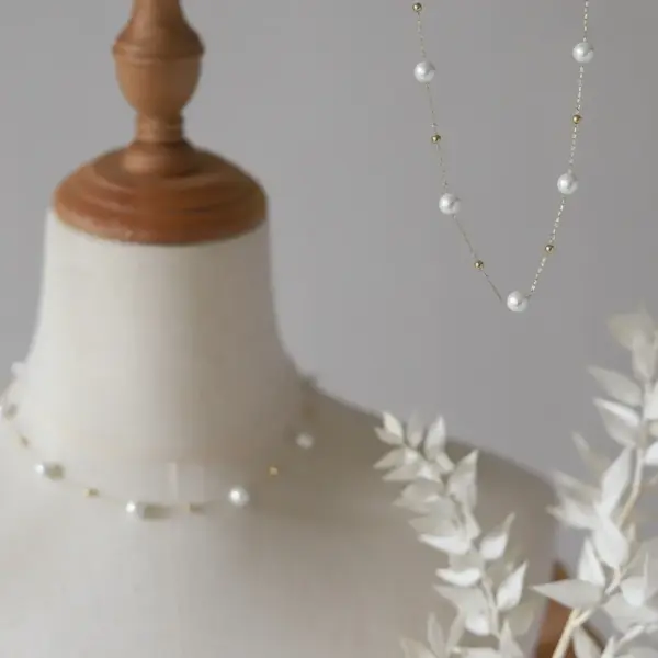 Wholesale PVD Coated Real Gold Plated Round Titanium Steel Fashion Waterproof Non Tarnish Necklace