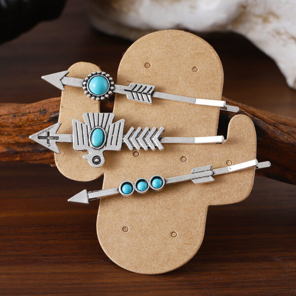 Wholesale Bohemian Turquoise Inlaid Hairpin Set