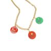 Wholesale Cute and sweet Christmas ball with rhinestones - festive Christmas necklace