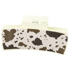 10-5 square PU leather stone spot Milky White