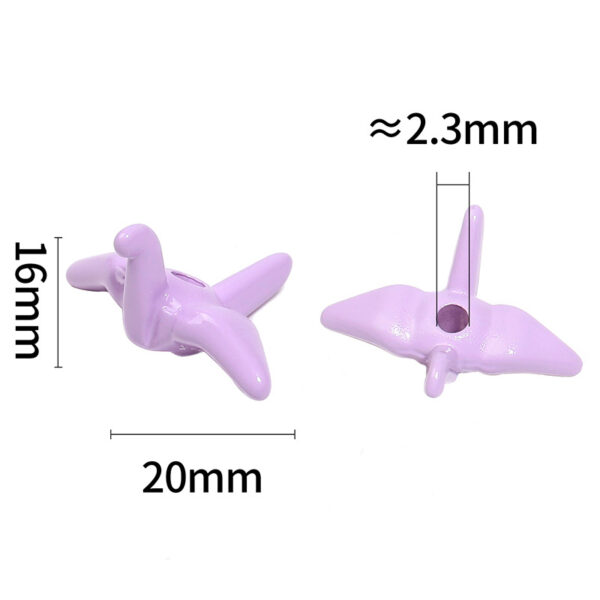 oly-612f1556da7348ccbfea30533b0a81f5 Wholesale Colorful and cute 3D origami crane beaded necklace