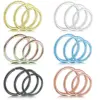 Fashion O-shape Stainless Steel Plating Nose Ring Nose Pin