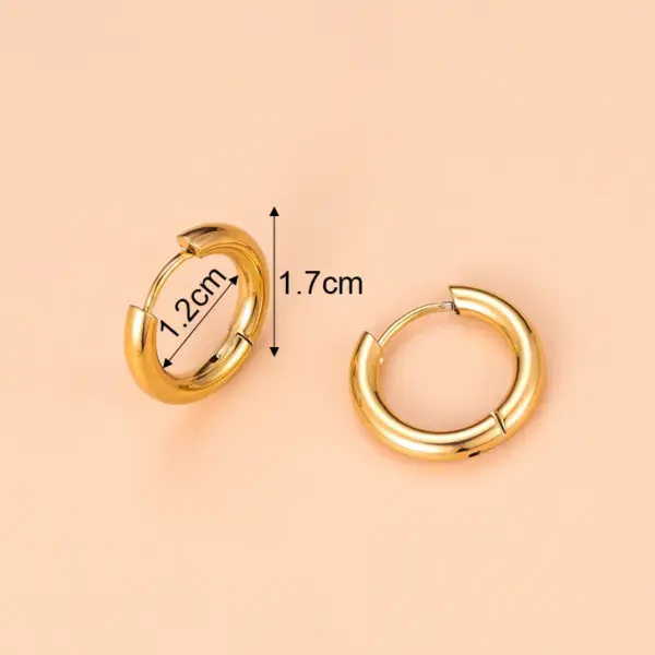 Wholesale Moon 304 Stainless Steel Stainless Steel Earrings